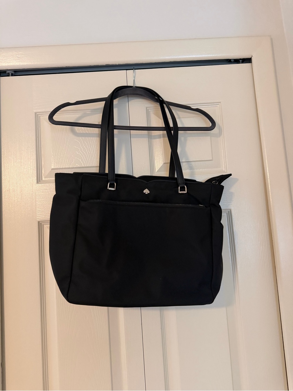 kate spade Black Nylon Zip-Top Tote